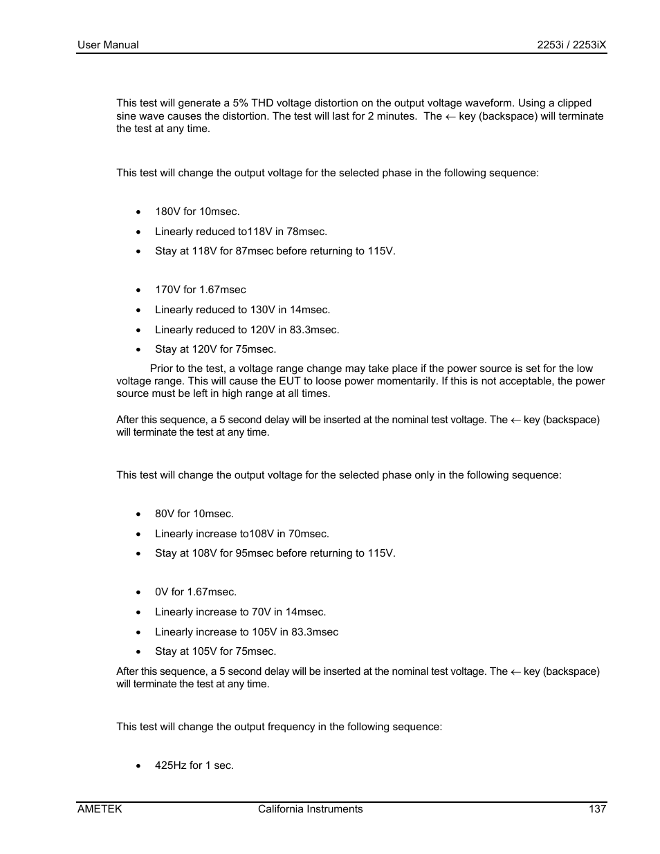 AMETEK Compact IX 2253 User Manual | Page 137 / 157