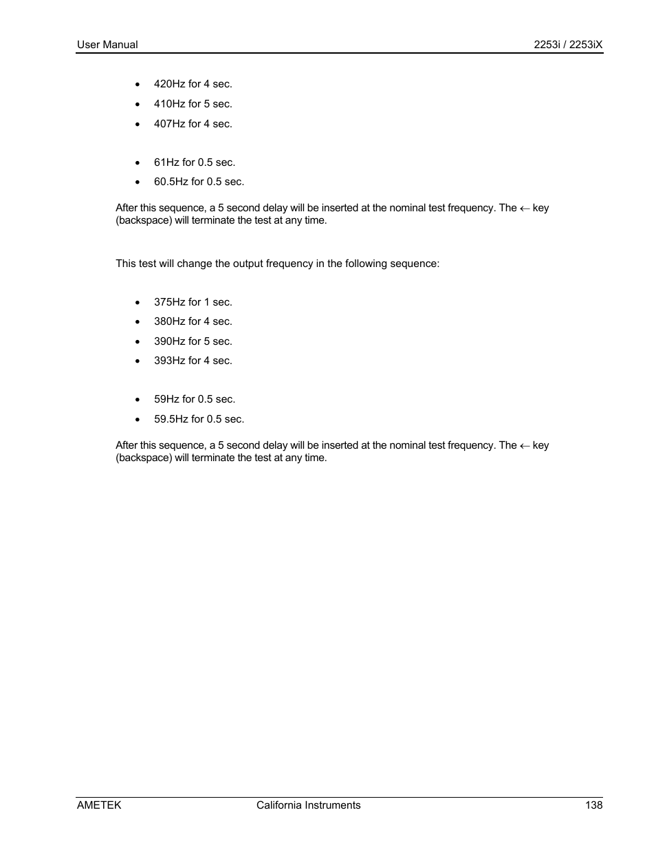 AMETEK Compact IX 2253 User Manual | Page 138 / 157
