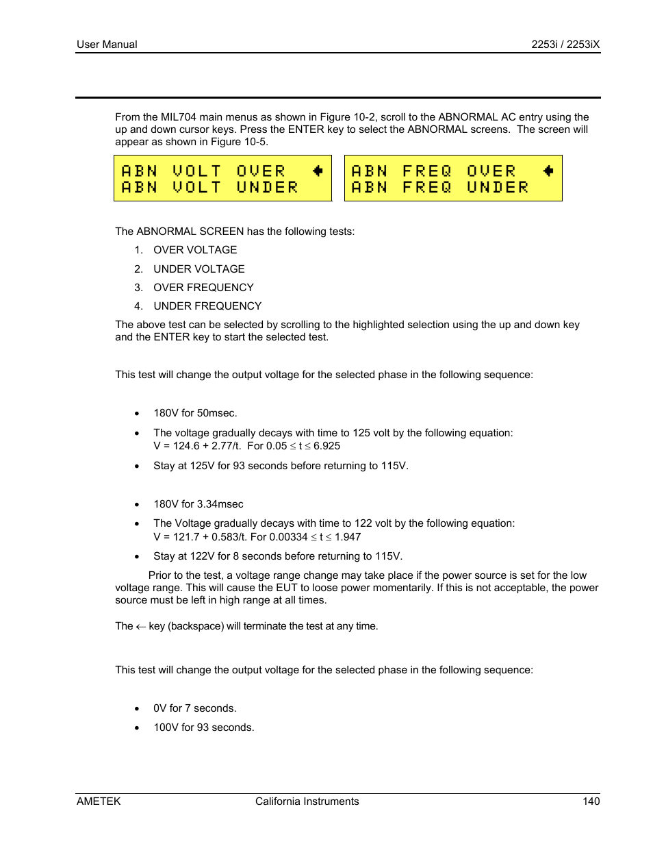 AMETEK Compact IX 2253 User Manual | Page 140 / 157