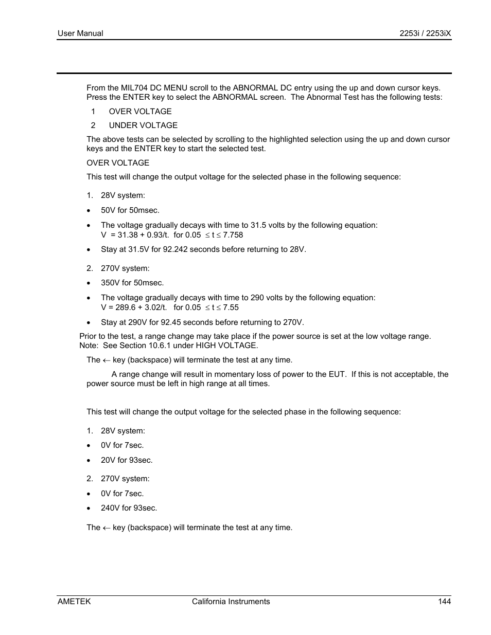 AMETEK Compact IX 2253 User Manual | Page 144 / 157