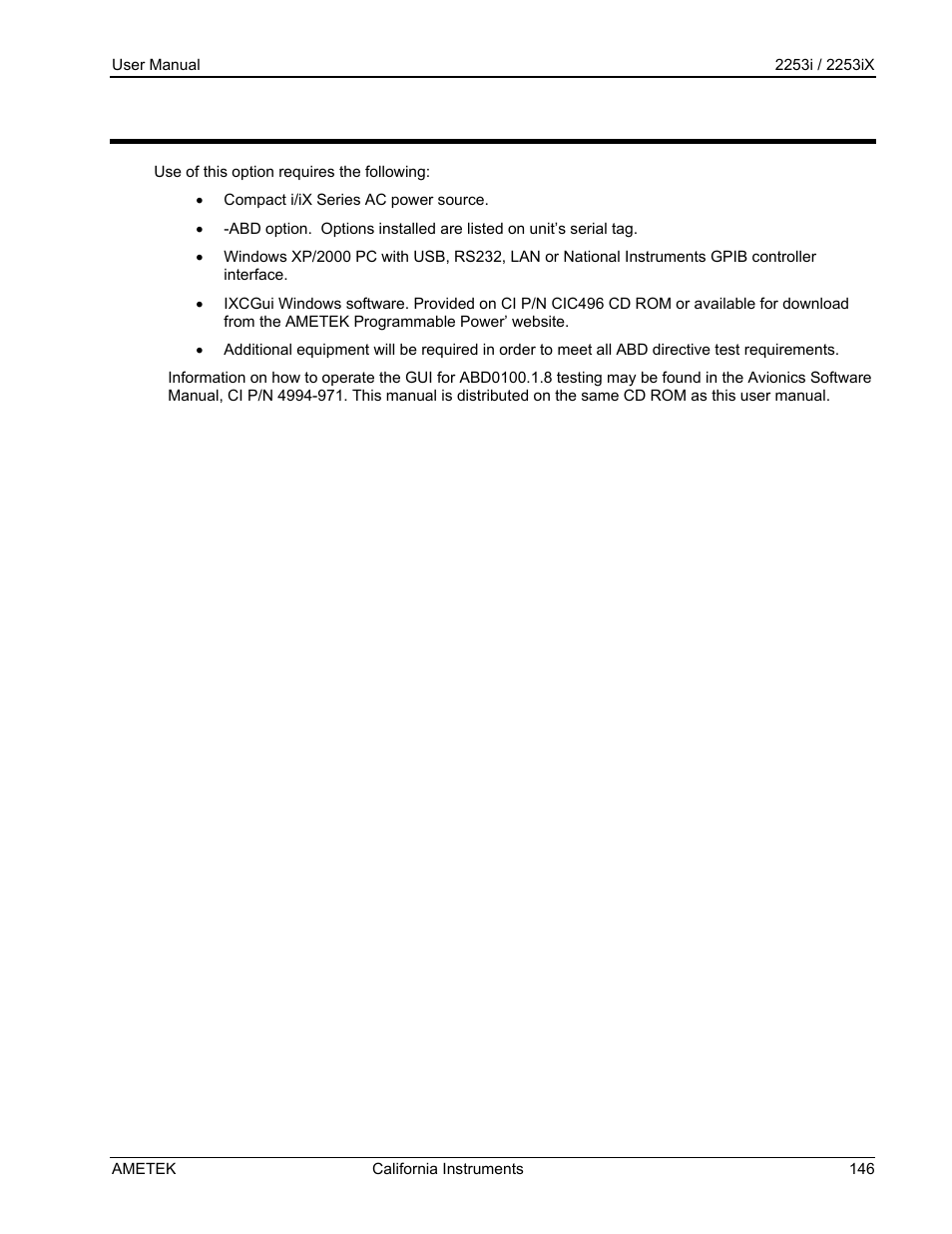 AMETEK Compact IX 2253 User Manual | Page 146 / 157