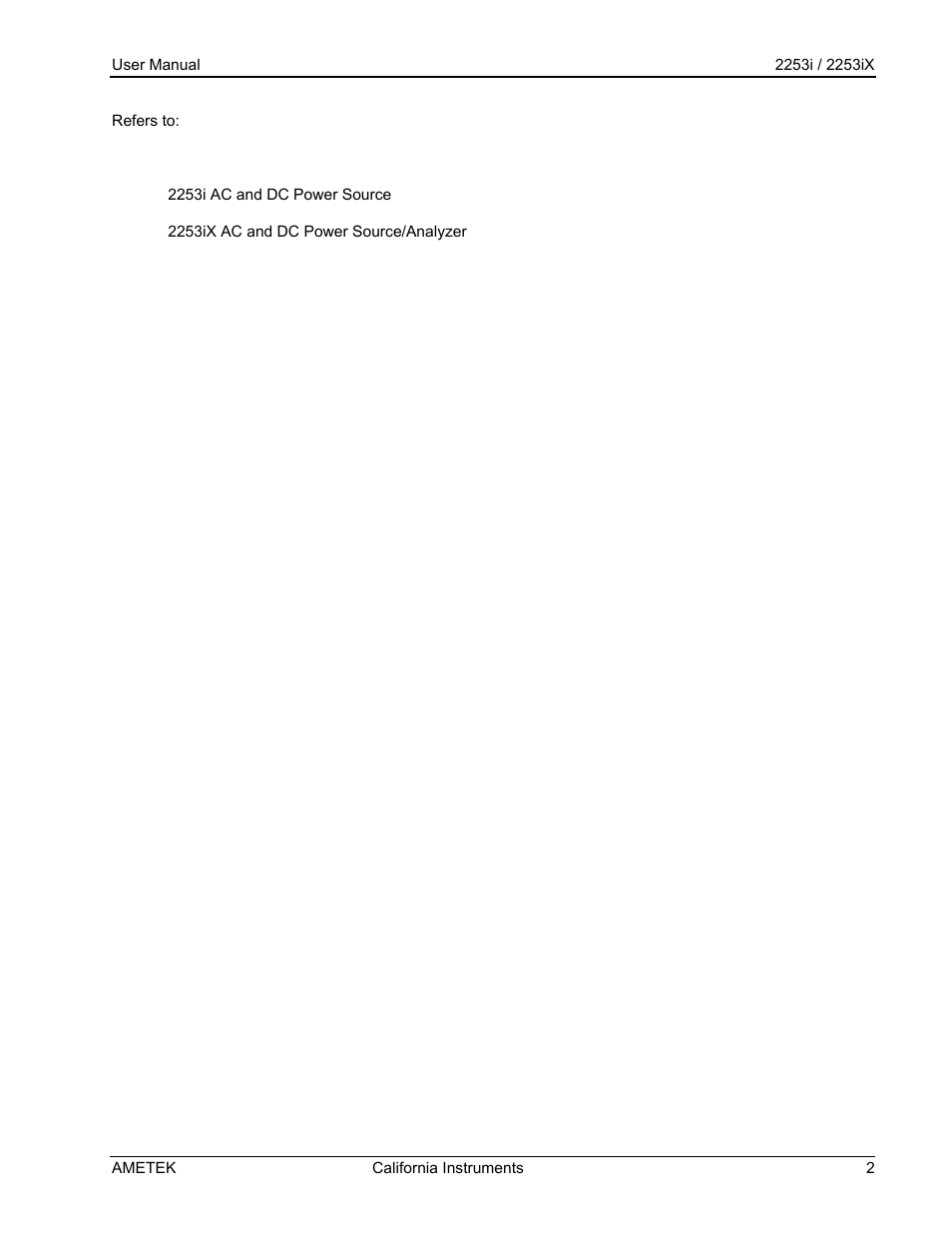 AMETEK Compact IX 2253 User Manual | Page 2 / 157