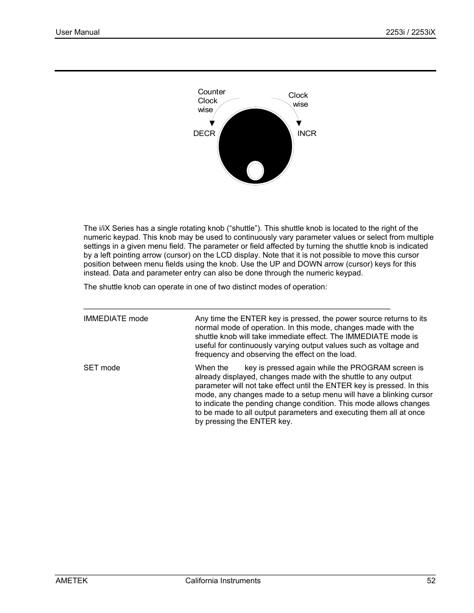 AMETEK Compact IX 2253 User Manual | Page 52 / 157
