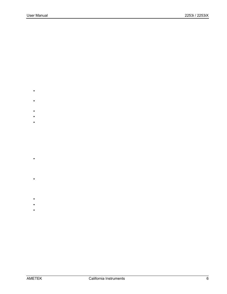 AMETEK Compact IX 2253 User Manual | Page 6 / 157