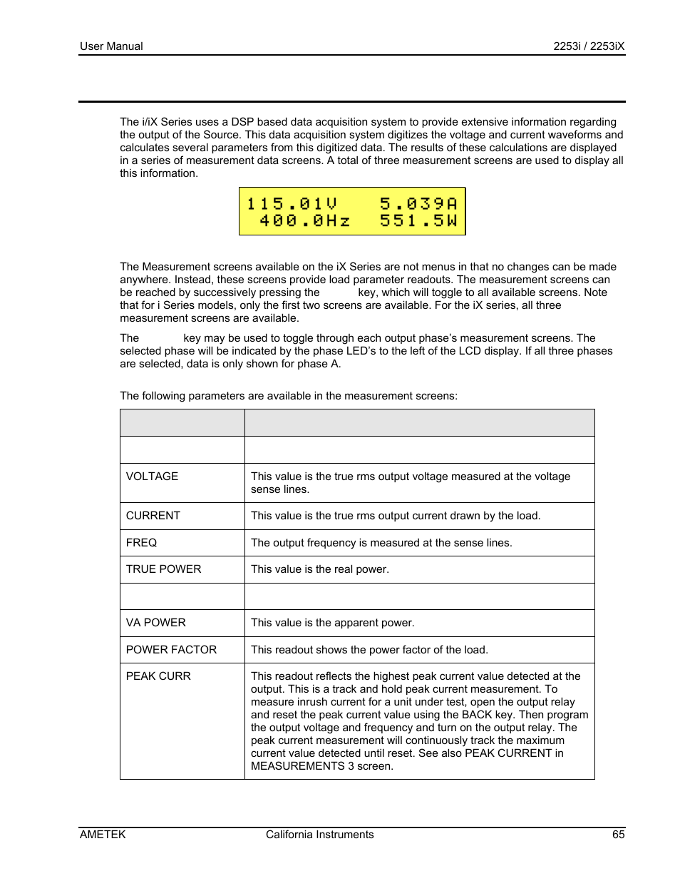 AMETEK Compact IX 2253 User Manual | Page 65 / 157