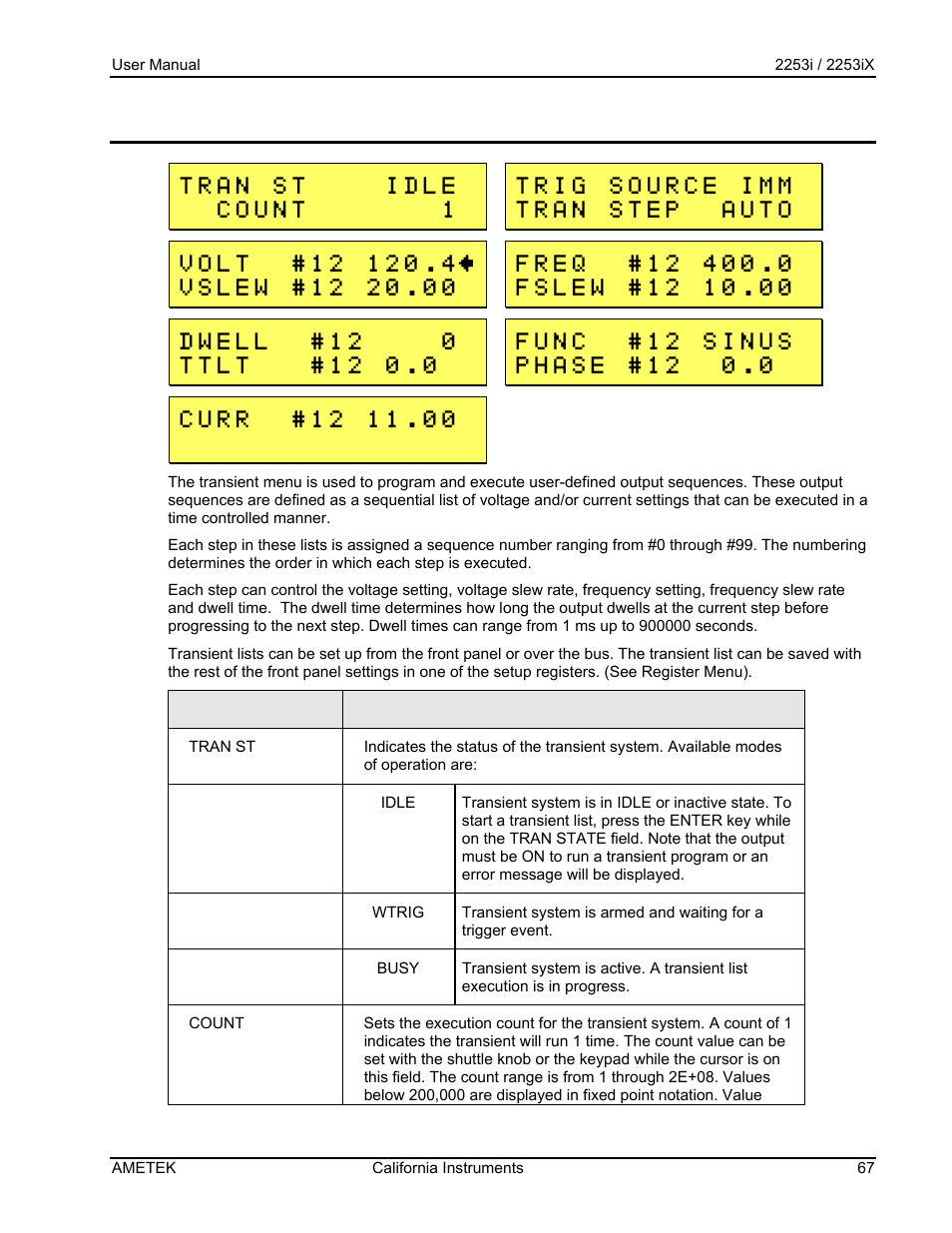 AMETEK Compact IX 2253 User Manual | Page 67 / 157