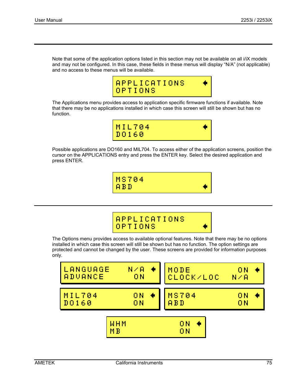 AMETEK Compact IX 2253 User Manual | Page 75 / 157