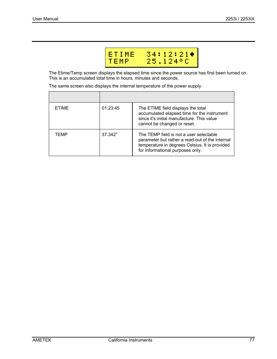 AMETEK Compact IX 2253 User Manual | Page 77 / 157