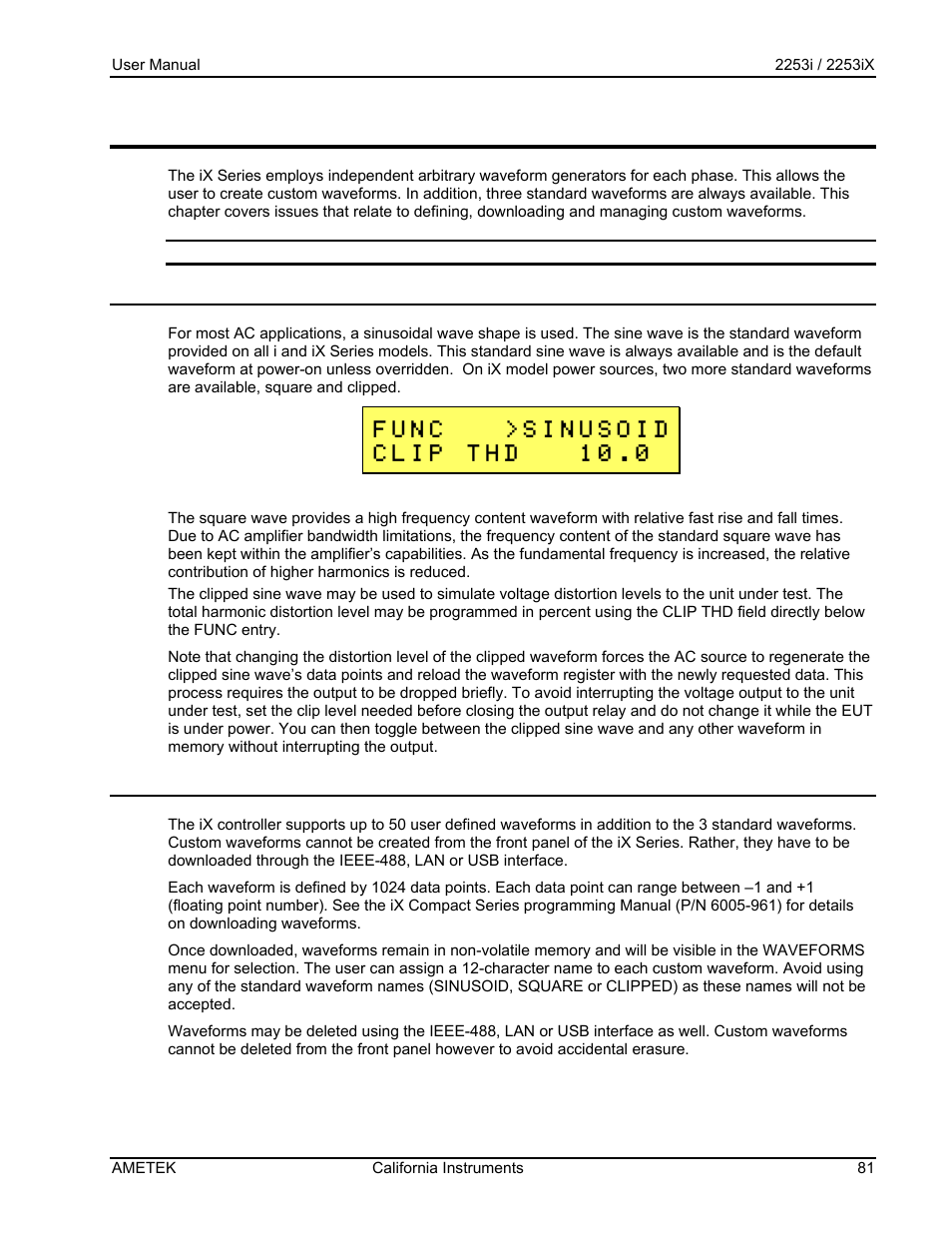 AMETEK Compact IX 2253 User Manual | Page 81 / 157