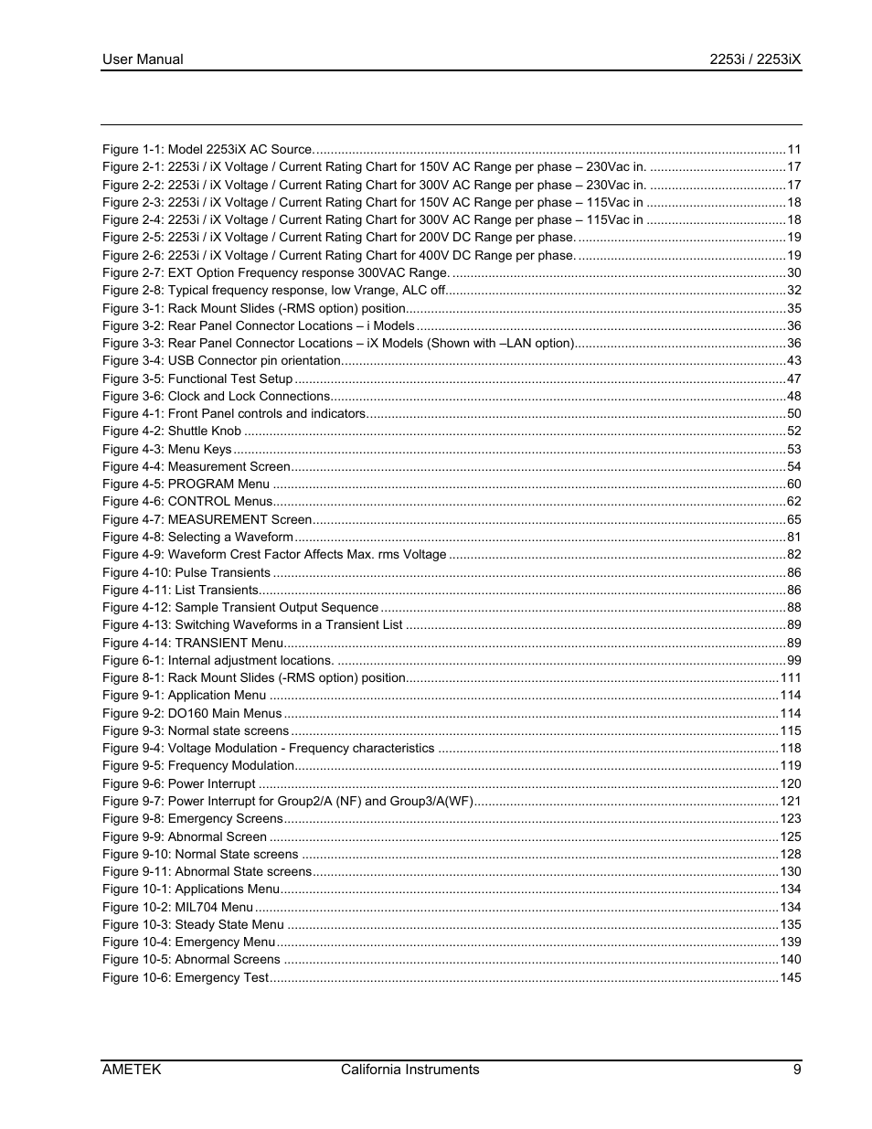 AMETEK Compact IX 2253 User Manual | Page 9 / 157