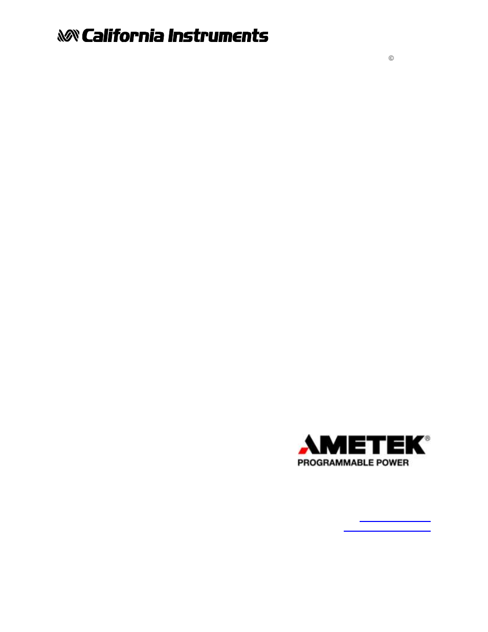 AMETEK Compact i/iX Series Software Manual User Manual | 203 pages