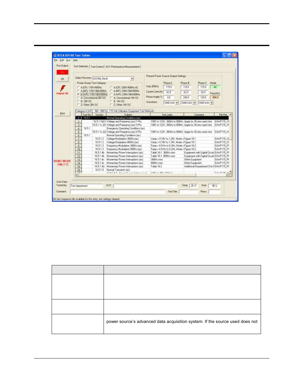 Test control window | AMETEK Compact i/iX Series Software Manual User Manual | Page 11 / 203