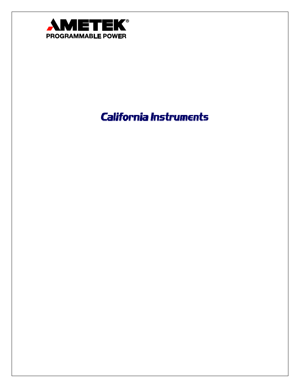 AMETEK BPS Series Programming Manual User Manual | 226 pages
