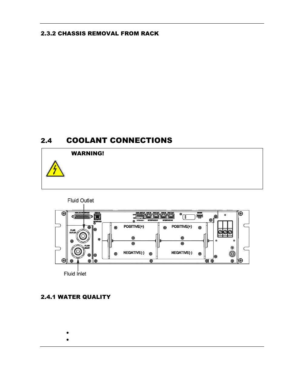 Coolant connections | AMETEK ASD Series User Manual | Page 25 / 120