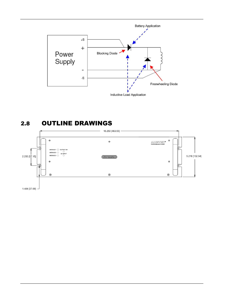 Outline drawings | AMETEK ASD Series User Manual | Page 34 / 120