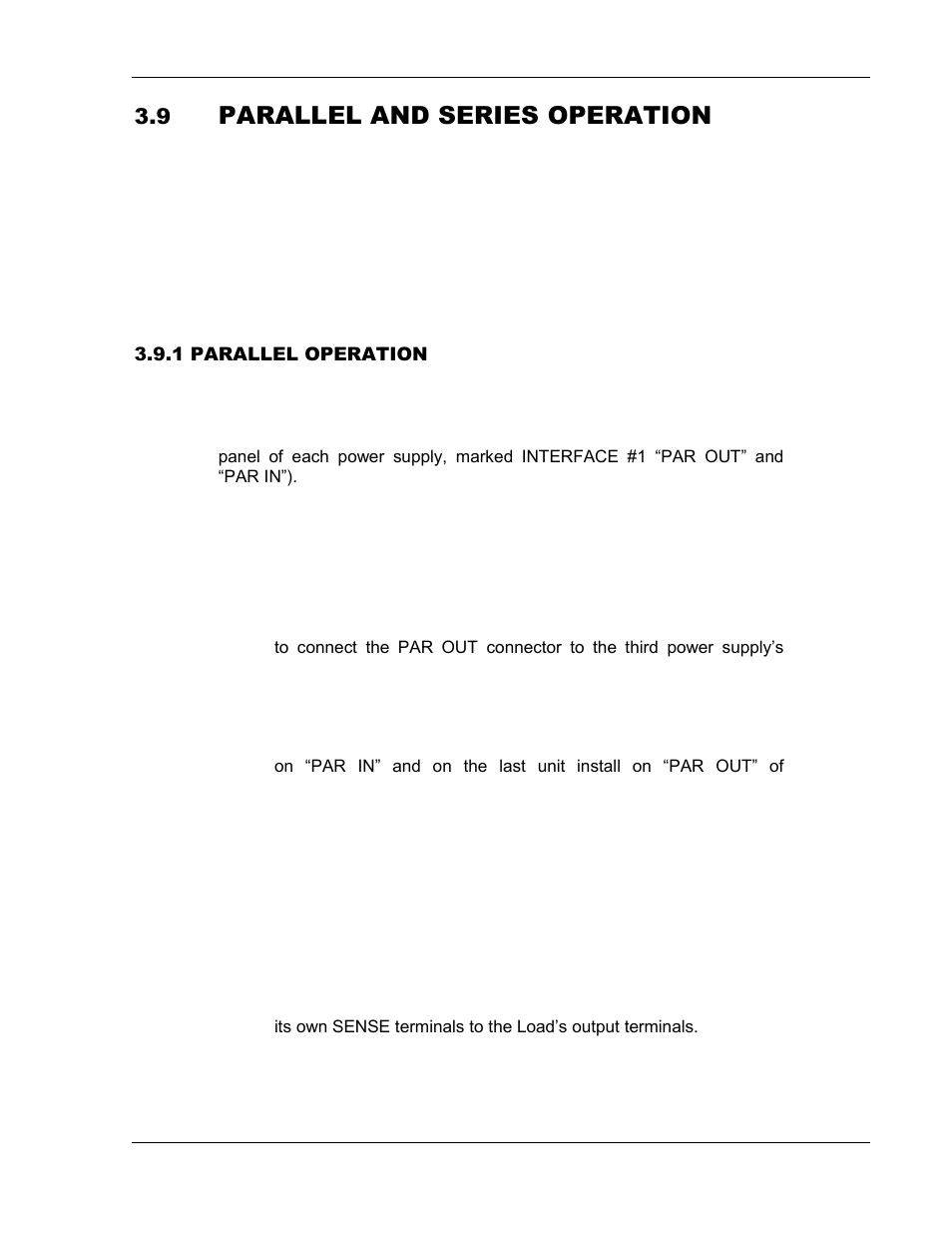 N 3.9, Parallel and series operation | AMETEK ASD Series User Manual | Page 55 / 120