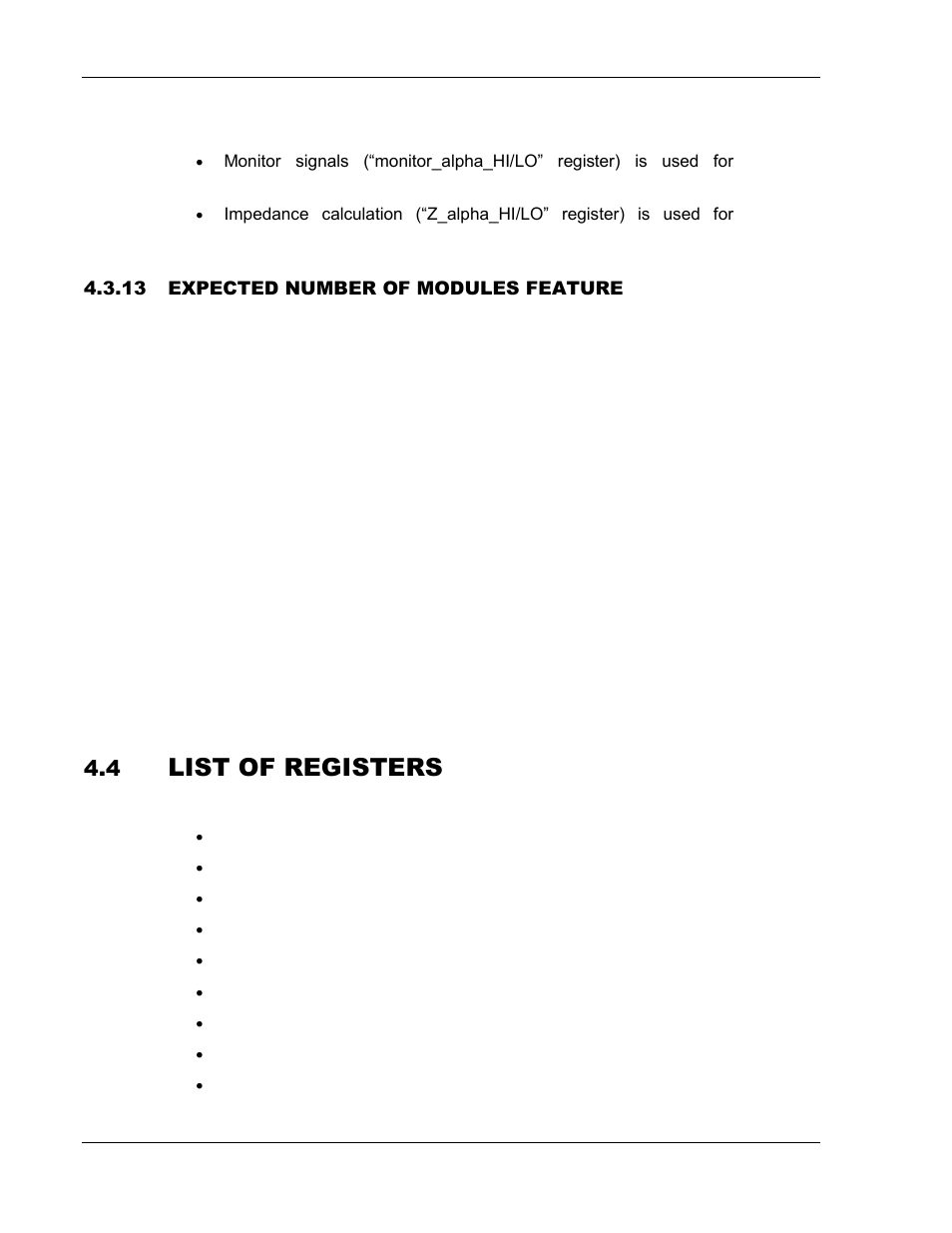 List of registers | AMETEK ASD Series User Manual | Page 70 / 120