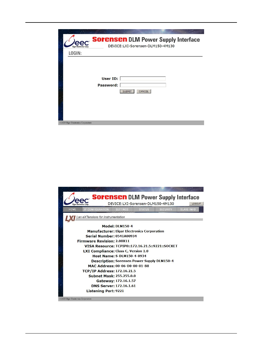 Home, Figure 2-14. login window -14, Ee figure 2-15 | AMETEK M130 User Manual | Page 32 / 99