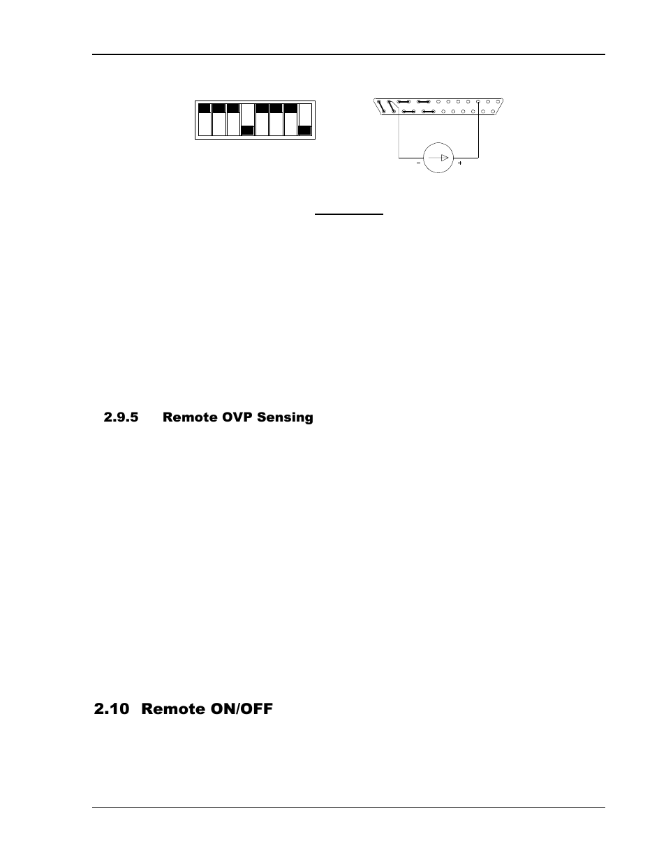 Remote ovp sensing -17, Remote on/off -17, 10 remote on/off | AMETEK DCS-E 1KW Series User Manual | Page 39 / 65