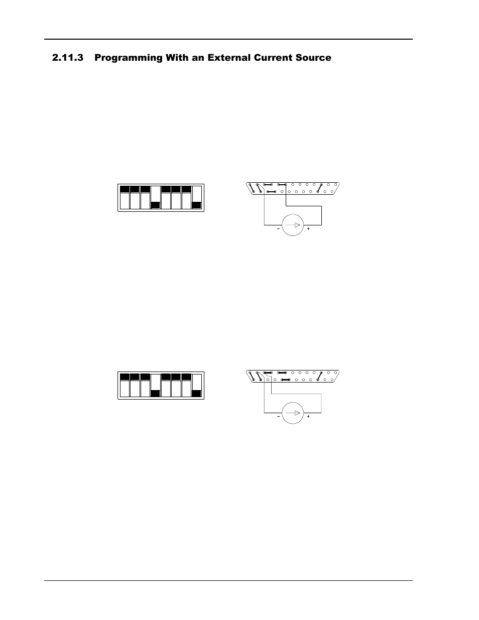 Programming with an external current source -22 | AMETEK DCS-E 1KW Series User Manual | Page 44 / 65