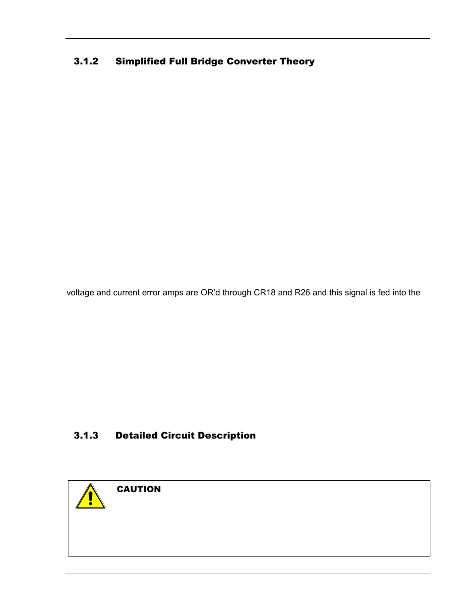 Simplified full bridge converter theory -3, Detailed circuit description -3 | AMETEK DCS-E 1KW Series User Manual | Page 49 / 65