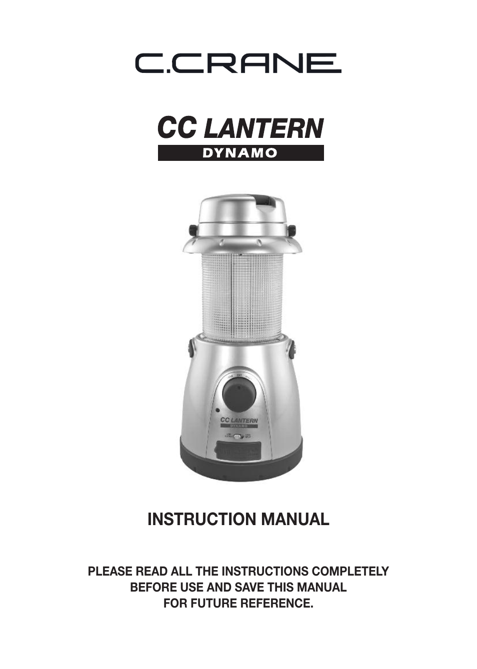 C. Crane Camping Equipment User Manual | 8 pages
