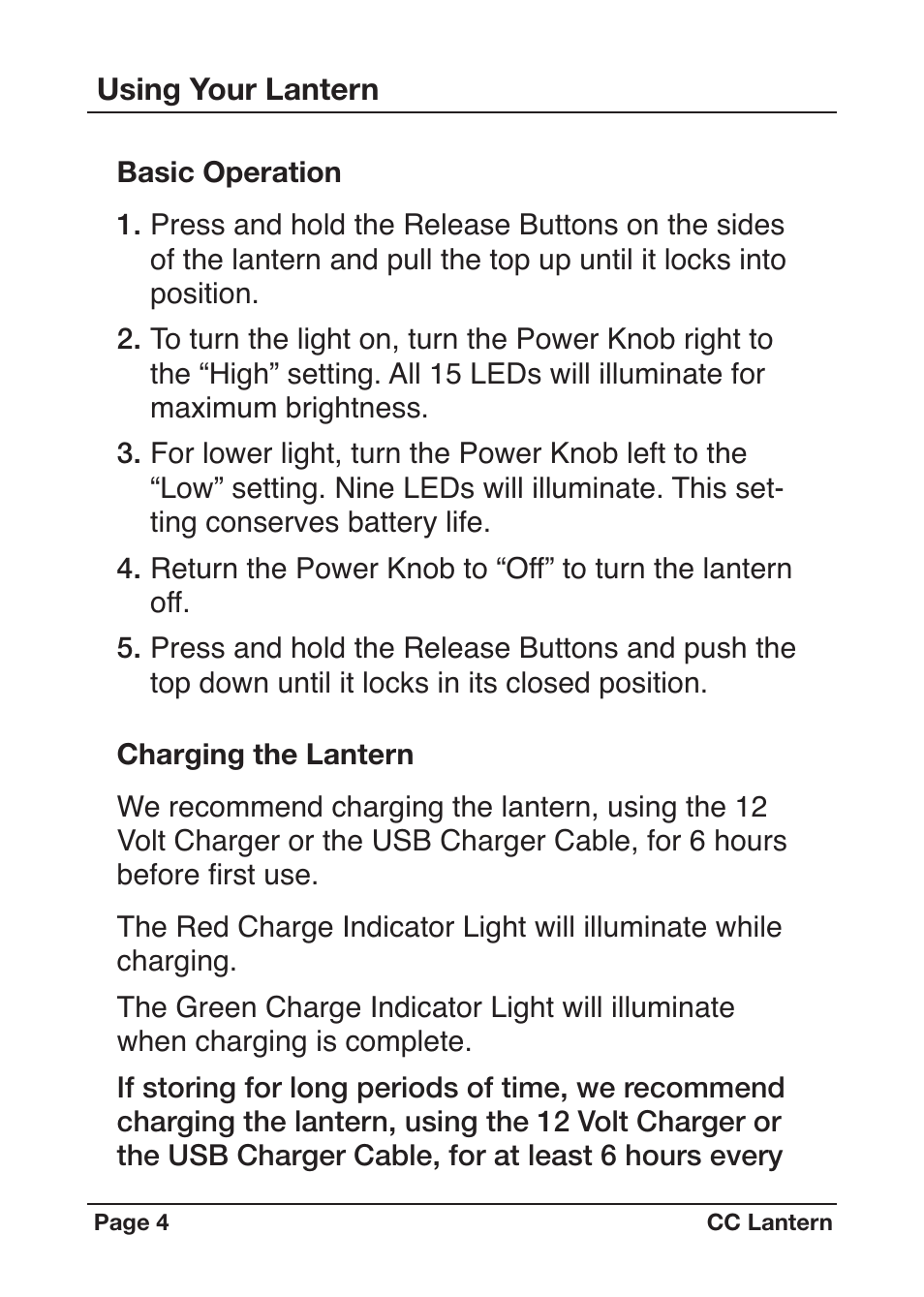 C. Crane Camping Equipment User Manual | Page 4 / 8