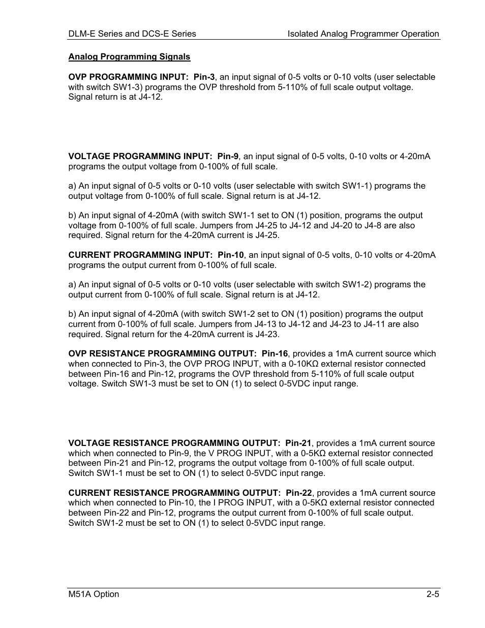 AMETEK DCS-E 1kW Series Programming Manual User Manual | Page 17 / 32