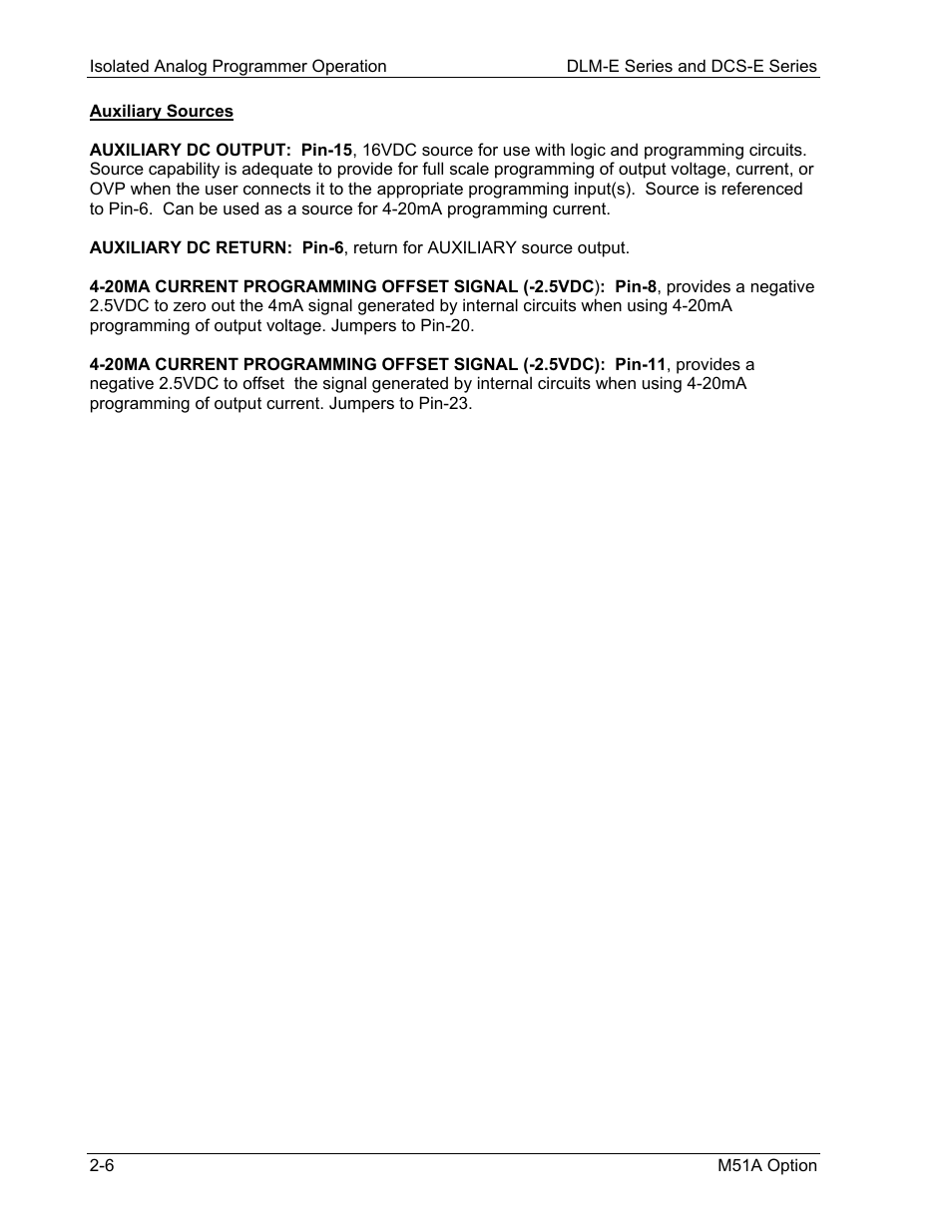 AMETEK DCS-E 1kW Series Programming Manual User Manual | Page 18 / 32