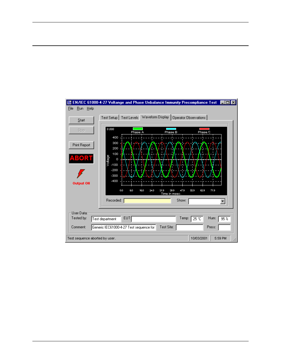 Iec 61000-4-27p voltage unbalance immunity testing, About this chapter | AMETEK CTS 3.0 User Manual | Page 121 / 166