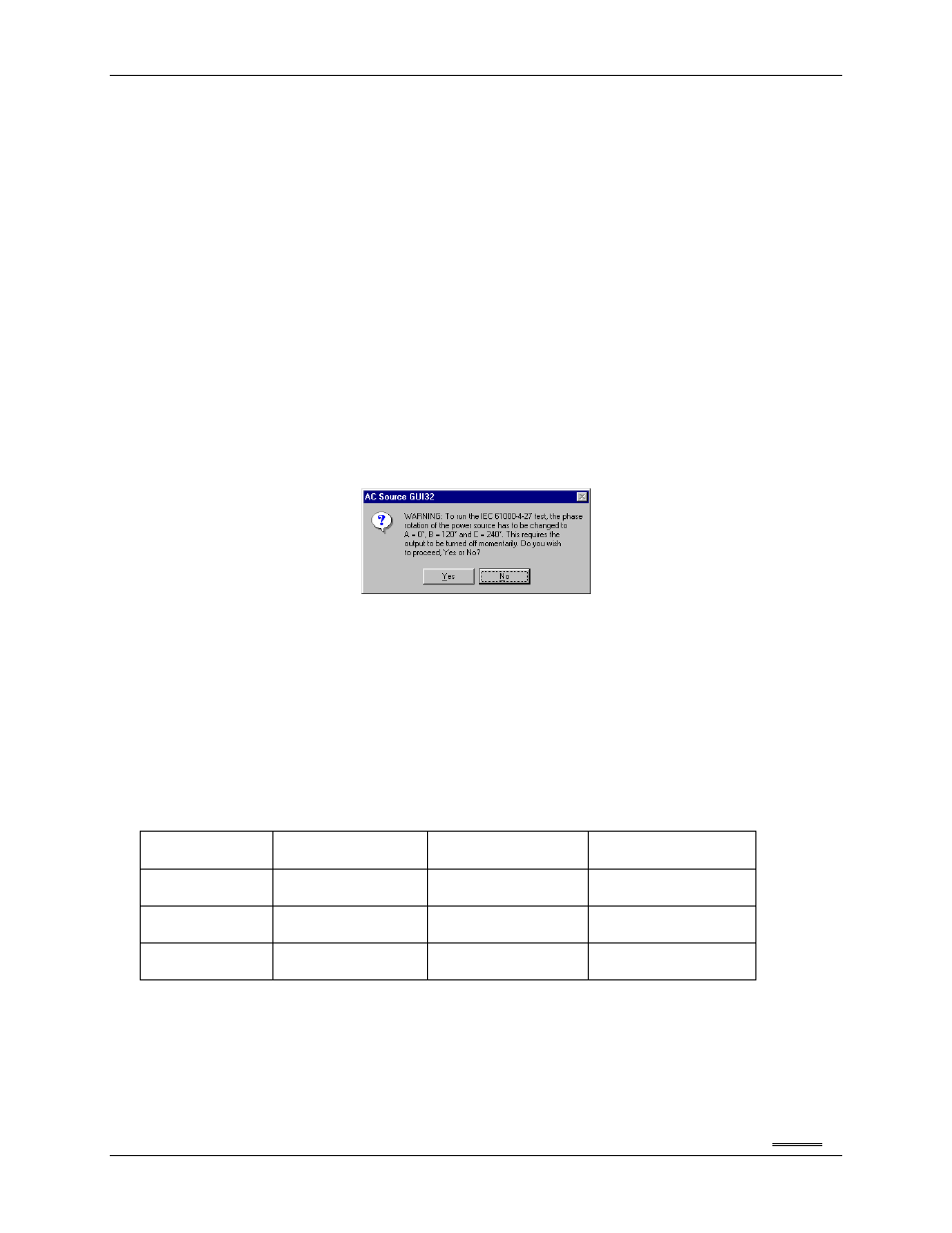 Source regulation, Test execution, Test implementation and test sequence | Test reports | AMETEK CTS 3.0 User Manual | Page 125 / 166