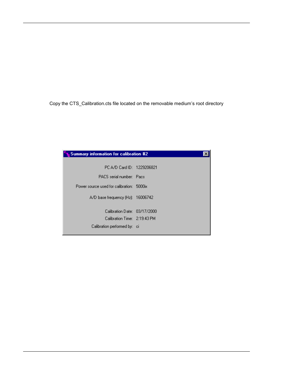 Installing new cts 3.0 calibration data | AMETEK CTS 3.0 User Manual | Page 156 / 166