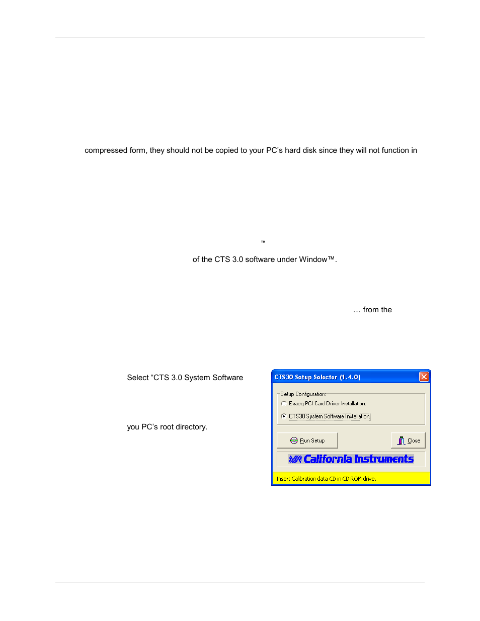 Cts 3.0 software installation | AMETEK CTS 3.0 User Manual | Page 62 / 166