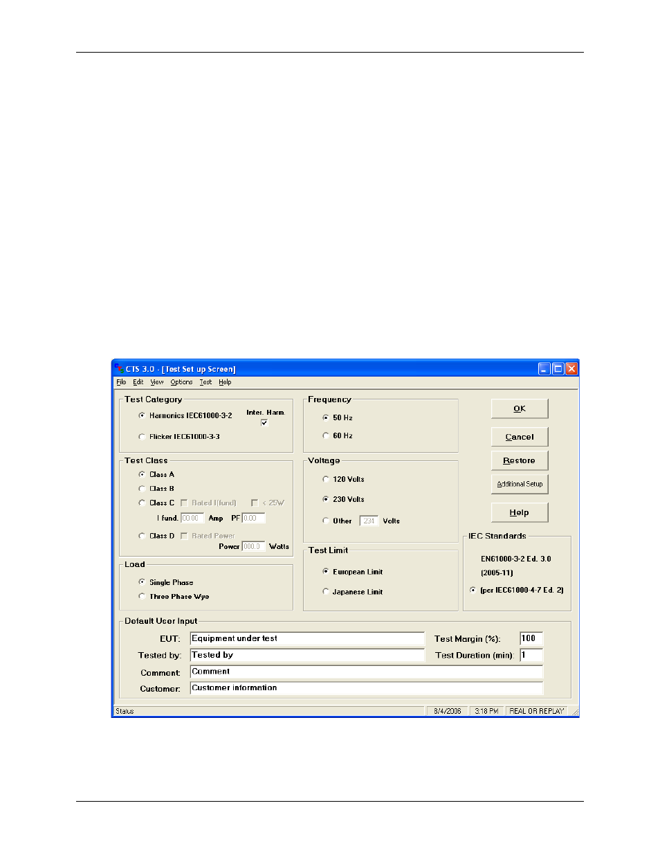 Running a harmonics test | AMETEK CTS 3.0 User Manual | Page 75 / 166