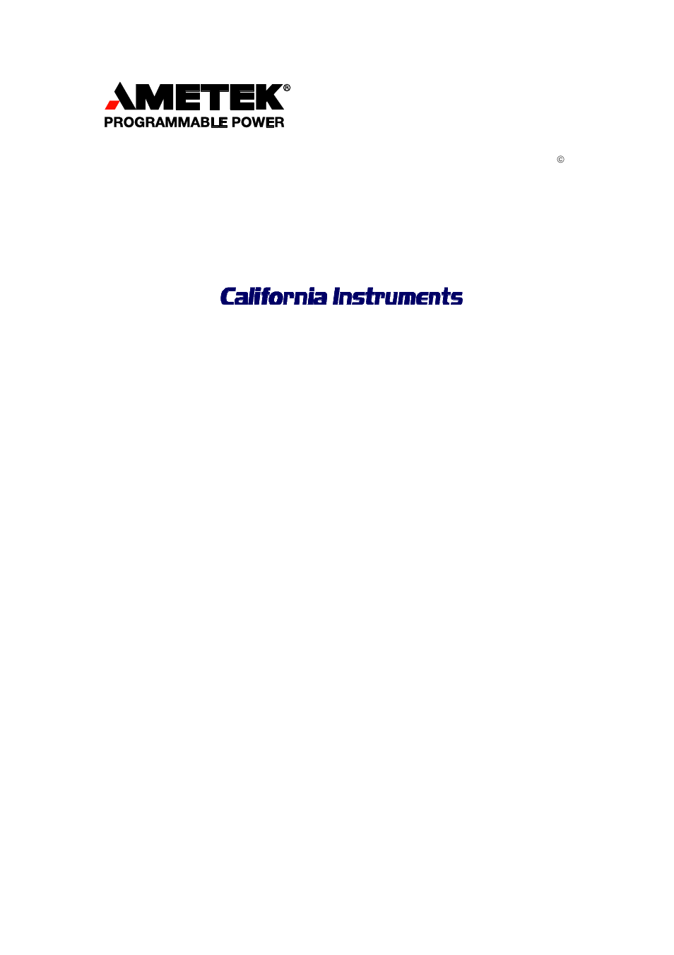 AMETEK CSW Series User Manual | 174 pages