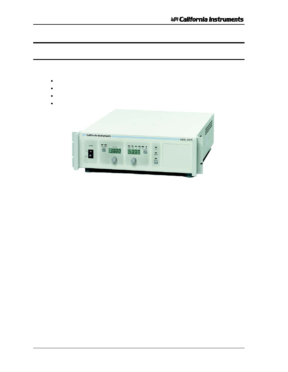 4 front panel operation, 1 functional controls, 4front panel operation | AMETEK 2001RP User Manual | Page 36 / 131