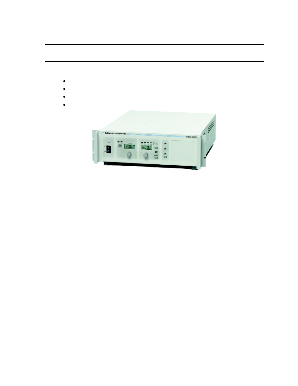 4front panel operation | AMETEK 2003RP User Manual | Page 33 / 126