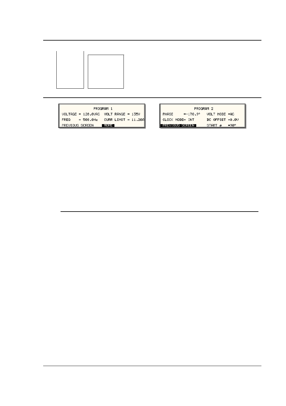 User manual ametek programmable power rs series 72, 4 program menu | AMETEK RS Series User Manual | Page 72 / 228