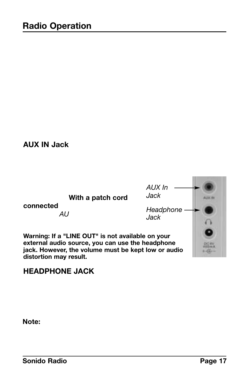 Radio operation | C. Crane PR-D4VW User Manual | Page 17 / 24