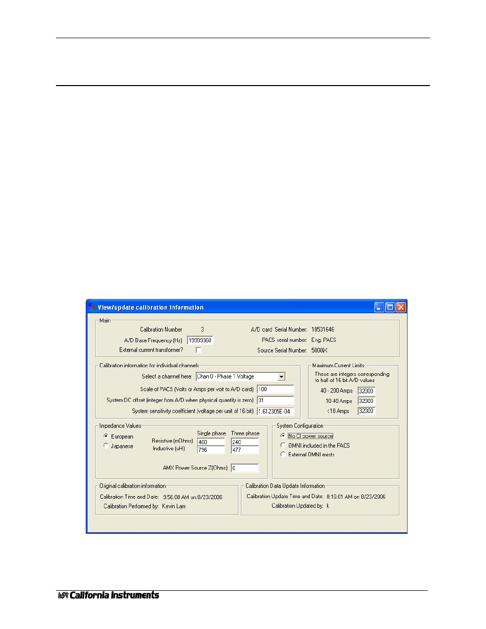 Configuration program, Accessing the general configuration screen, 2 configuration program | AMETEK MXCTSH Administrator Manual User Manual | Page 8 / 27