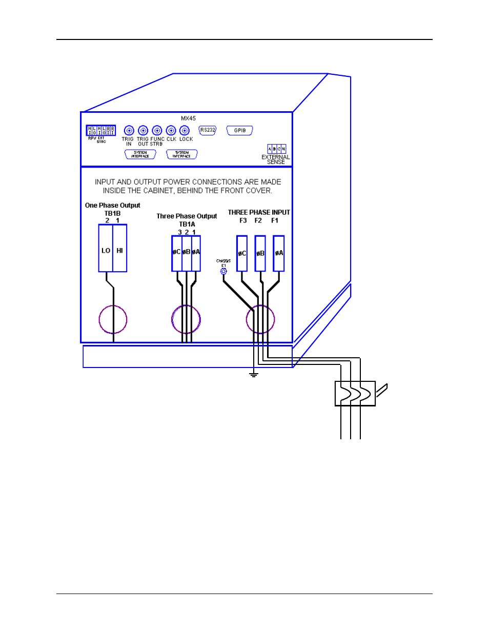 3ø ac line input | AMETEK MX Series Installation Manual User Manual | Page 14 / 35