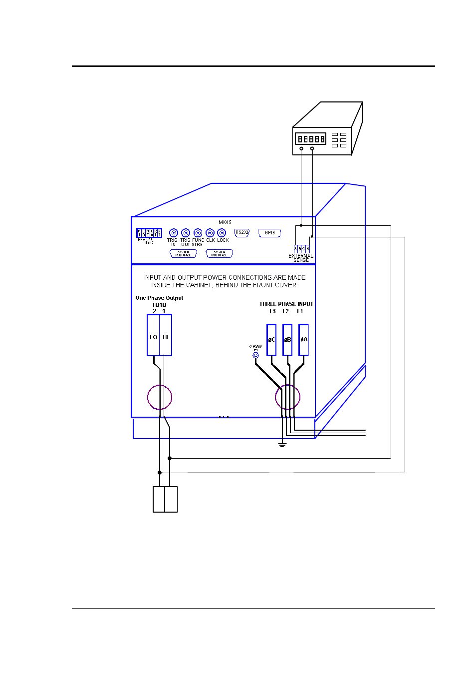 Dmm 3ø ac line input | AMETEK MX Series Rev: AY User Manual | Page 164 / 257