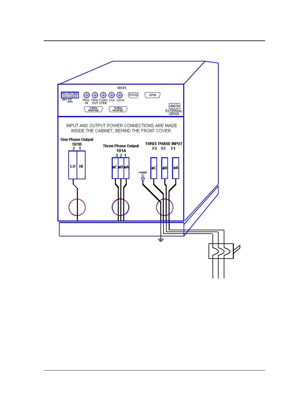 3ø ac line input | AMETEK MX Series Rev: AY User Manual | Page 43 / 257