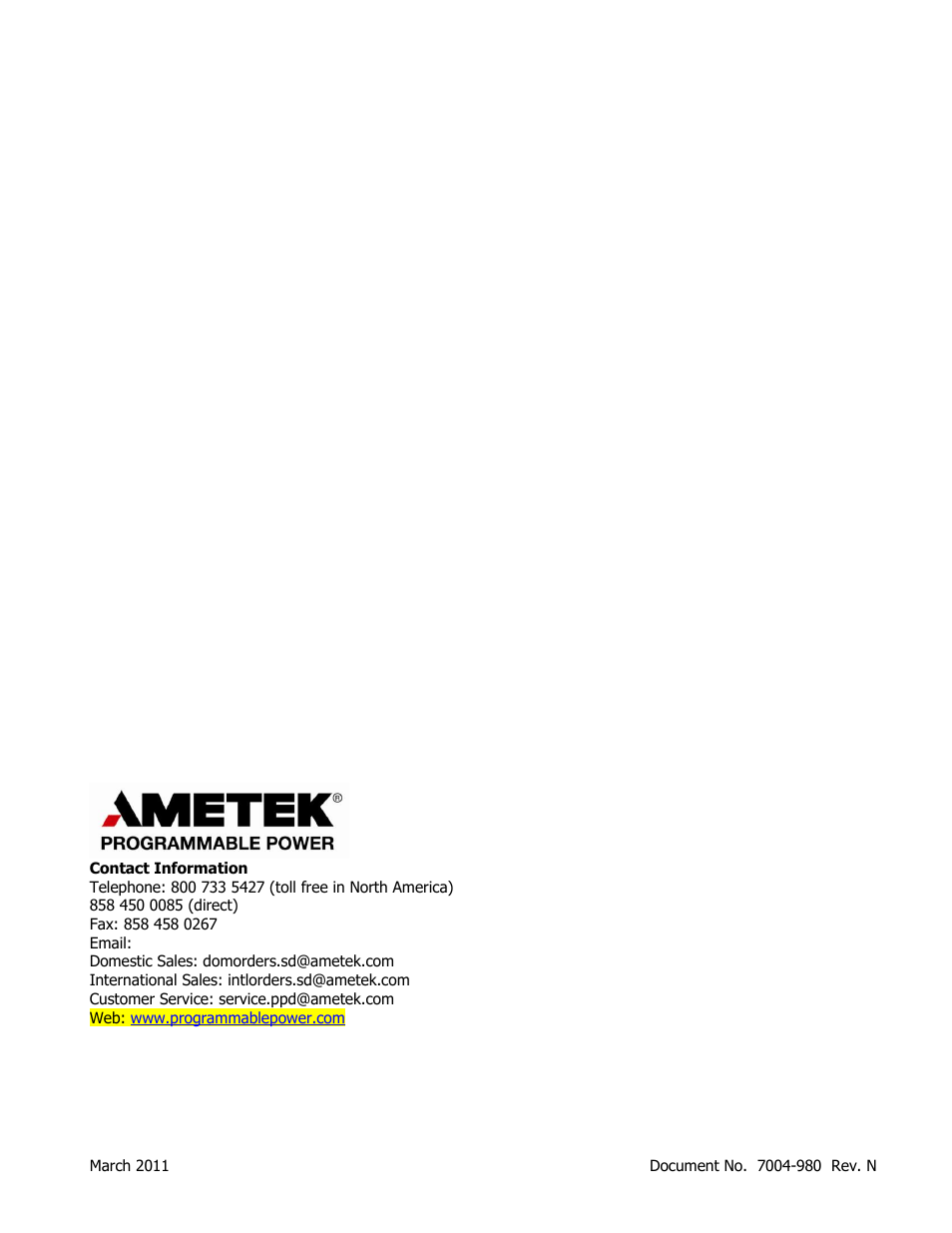 AMETEK Lx Series II User Manual | 226 pages