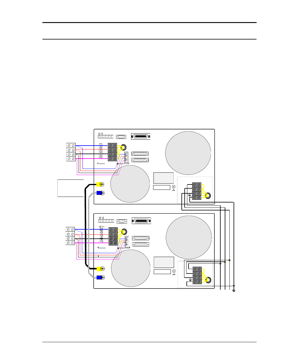 Er to figure 3-7, Figure 3-7: clock and lock connections, Ø1 ø2 ø3 com | AMETEK Lx Series II User Manual | Page 65 / 226