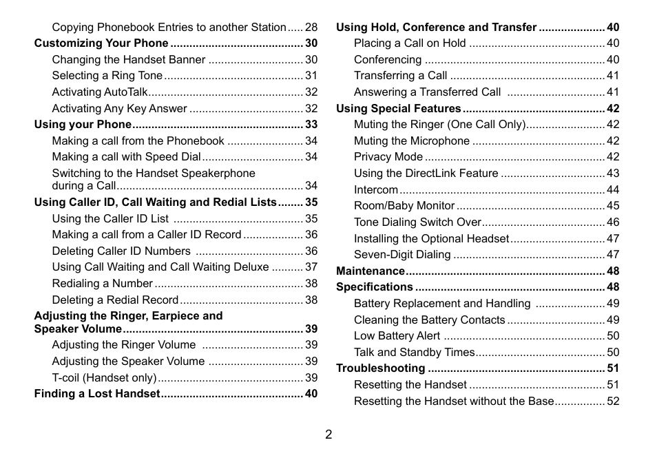 Uniden TRU9460 User Manual | Page 3 / 68