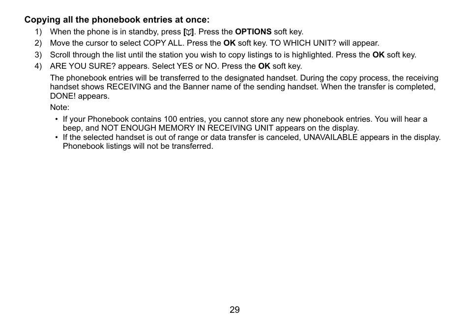 Uniden TRU9460 User Manual | Page 30 / 68