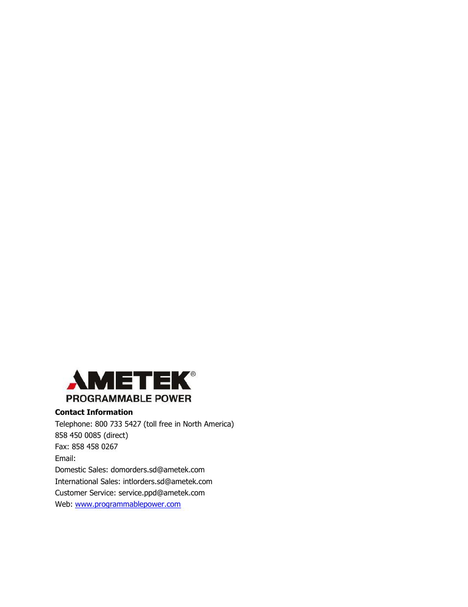 AMETEK Lx Series II Programming Manual User Manual | 242 pages