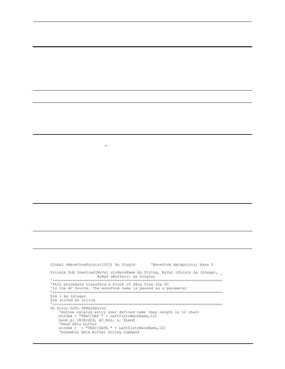 Downloading arbitrary waveforms | AMETEK Lx Series II Programming Manual User Manual | Page 152 / 242