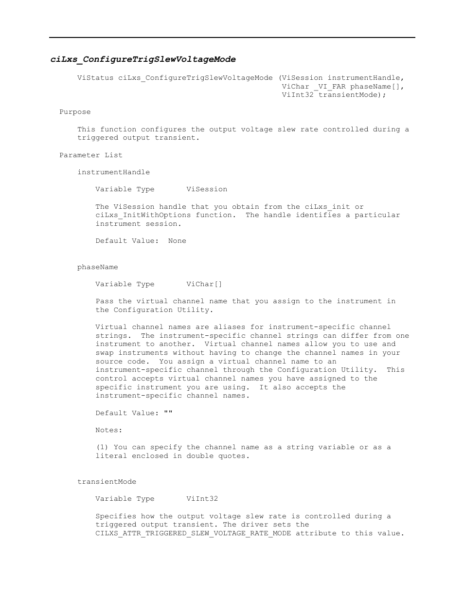 Cilxs_configuretrigslewvoltagemode | AMETEK Ls Series Driver Manual User Manual | Page 127 / 275